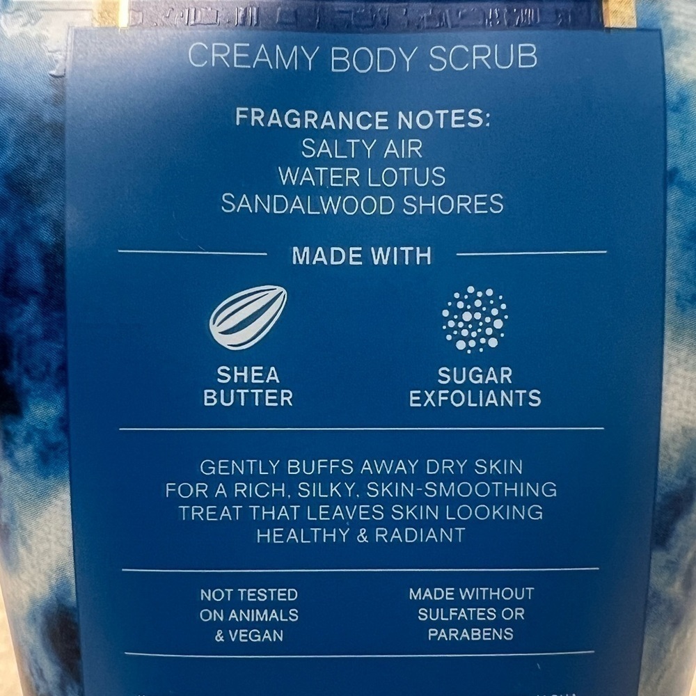 Bath & Body Works "Sea Salt Coast" Creamy Body Scrub - Picture 4 of 5